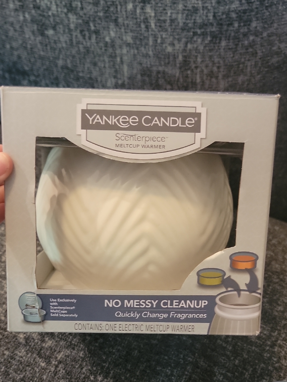 Yankee Candle Cream Ceramic Scenterpiece Melt Cup Warmer